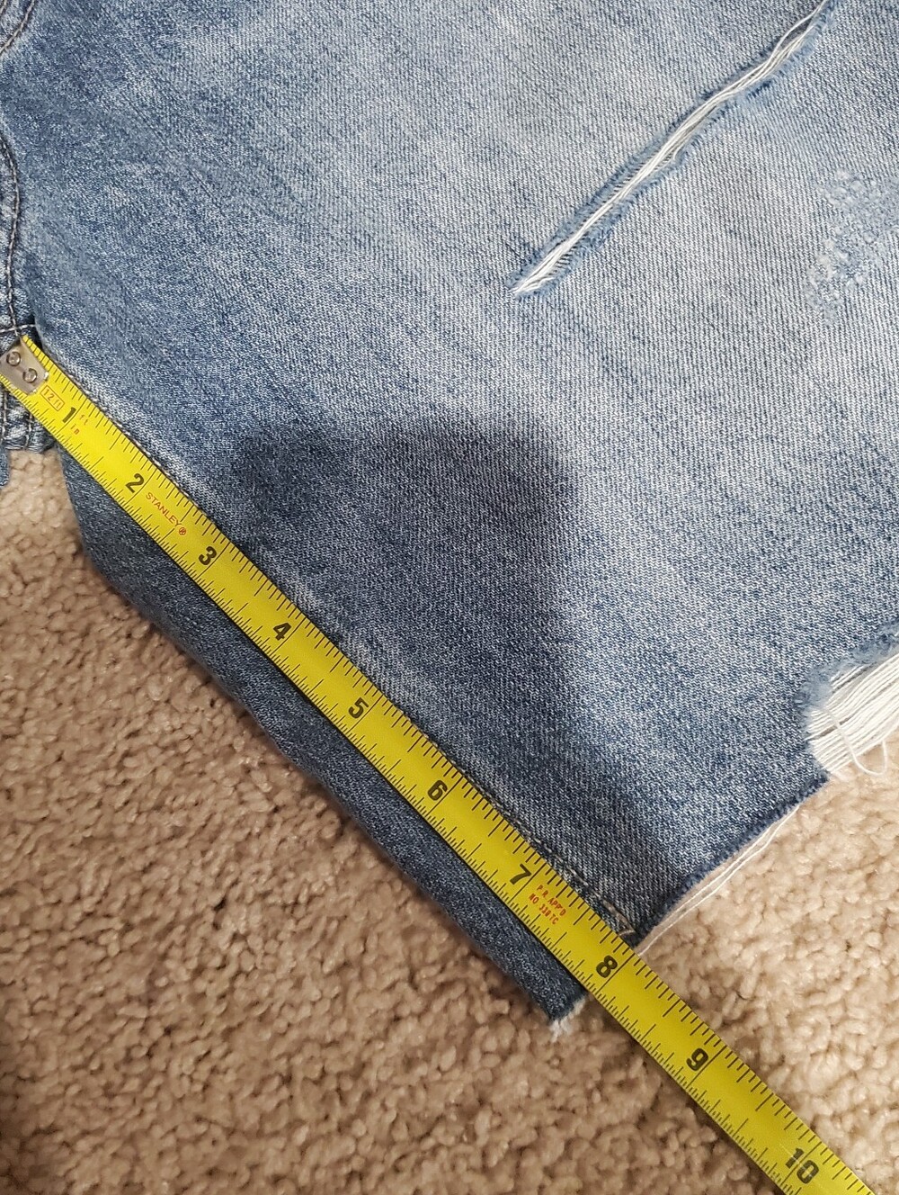 Lucky Brand High Rise Bermuda Shorts Womens Size 10 Distressed - Picture 13 of 14